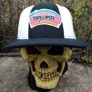 Deadstock Vintage AJD Lucky Stripes San Antonio Spurs Snap Trucker Hat